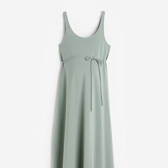 H&M Mama cotton calf-length maternity dress - Picture 1 of 3